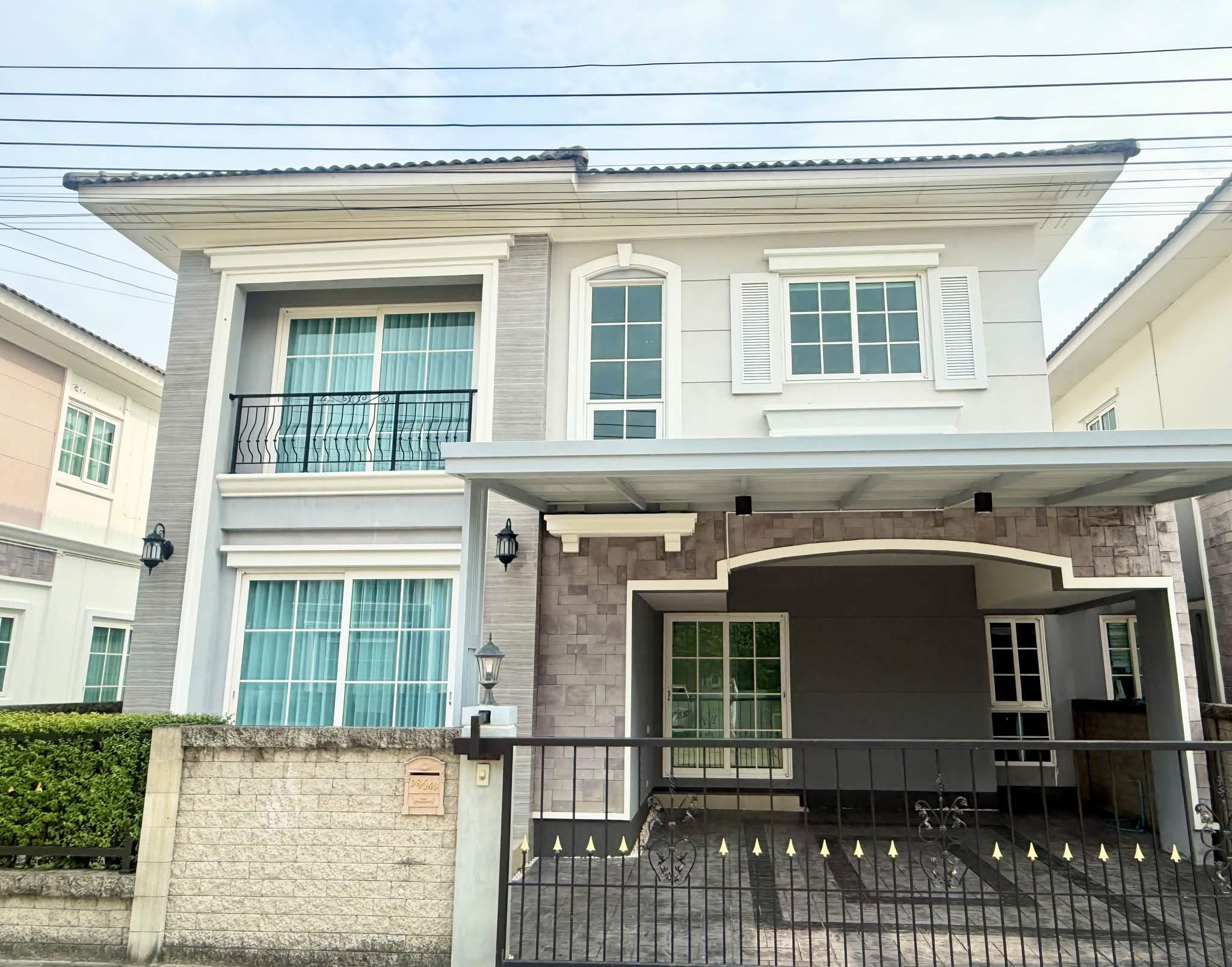 รหัสทรัพย์ PNS55 🏡✨ ให้เช่า‼️ บ้านสวยพร้อมอยู่ Golden Neo แจ้งวัฒนะ–เมืองทอง